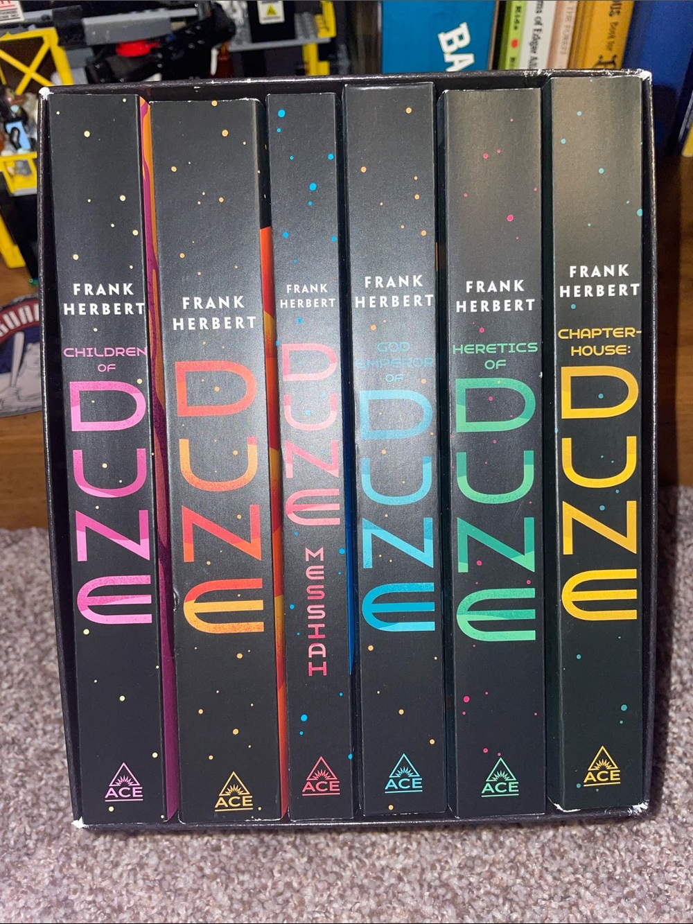 Frank Herbert Dune Paperback Box Set - Black with Multicolor Accents